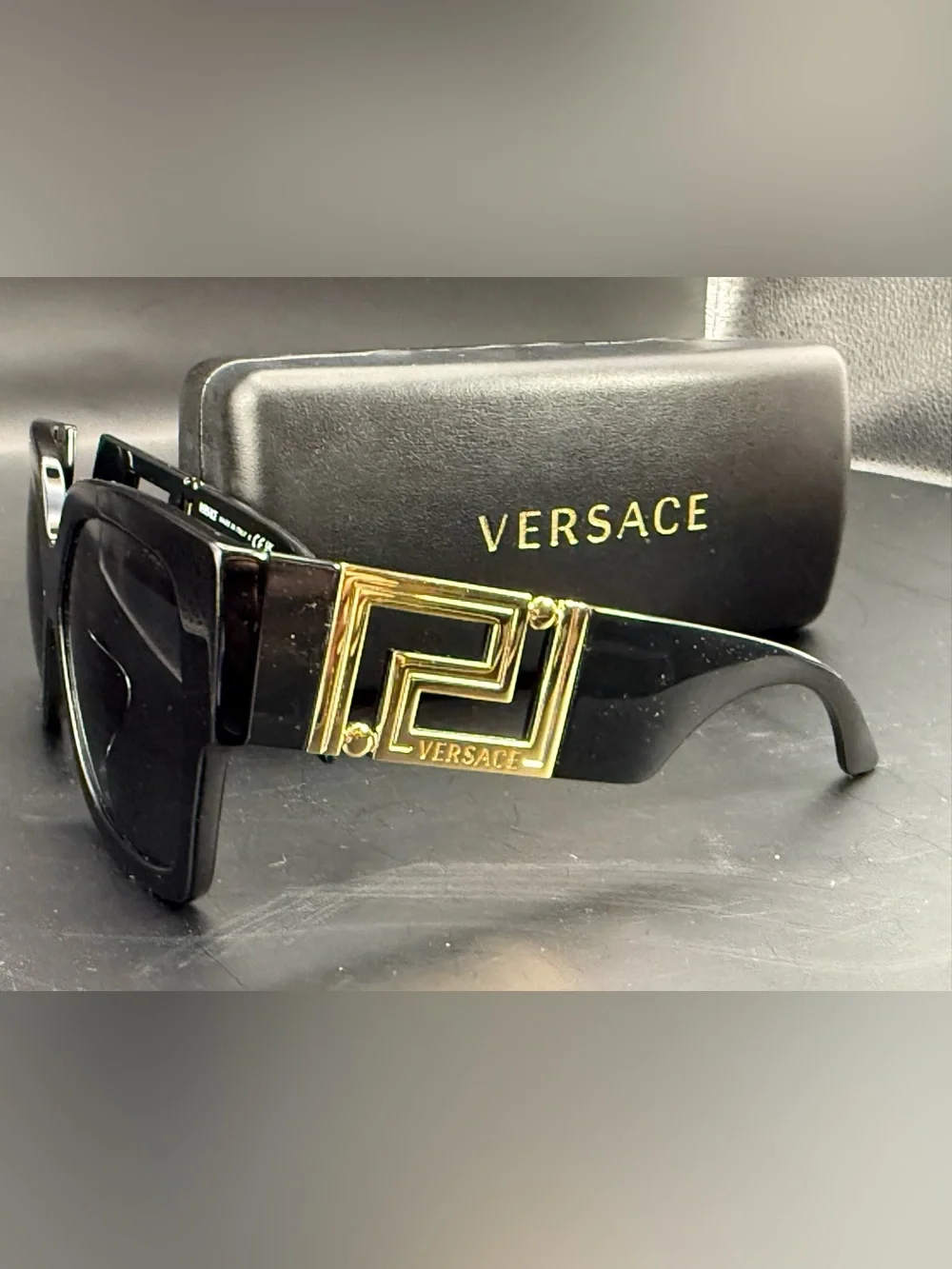 Versace | Accessories | Versace Black Sunglasses With Gold  display picture 1